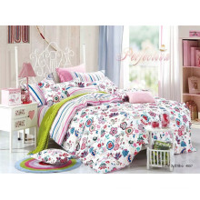 Popular domestic queen size 100% cotton printed bedding set